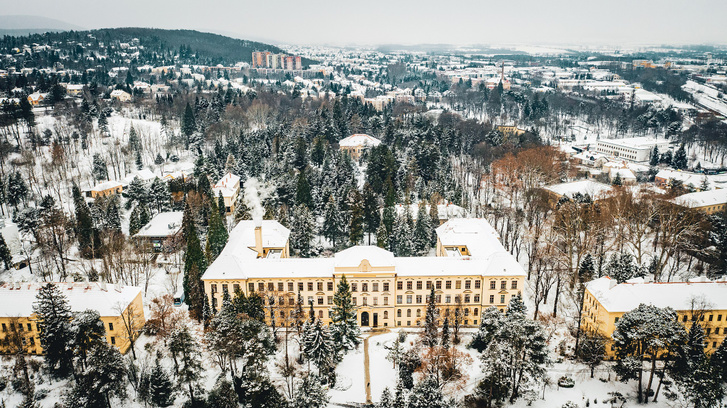 A Soproni Egyetem madártávlatból
