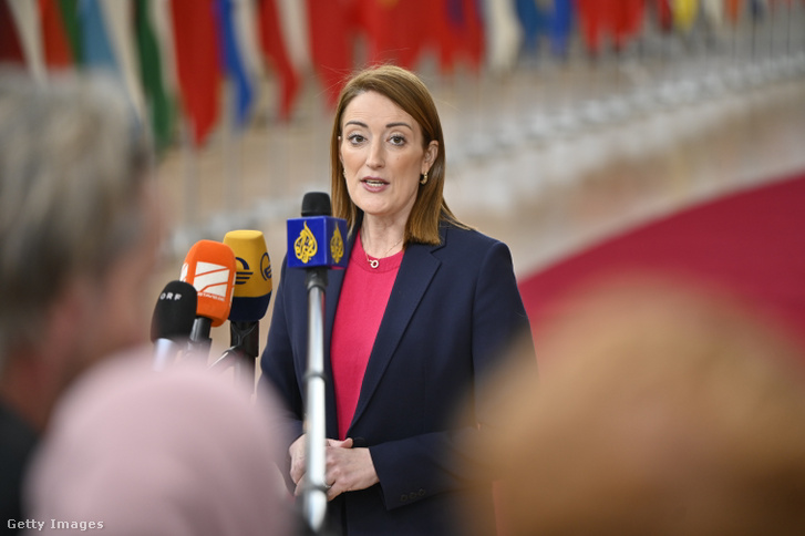 Roberta Metsola 2025. december 18-án