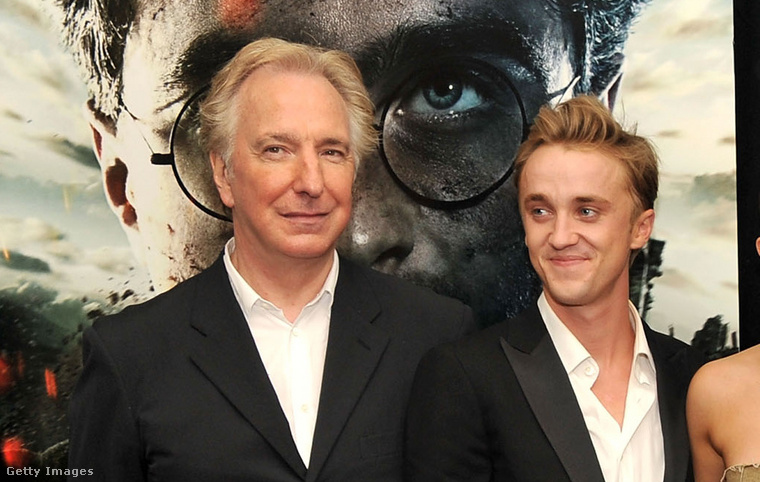 Alan Rickman és Tom Felton. (Fotó: Getty Images)