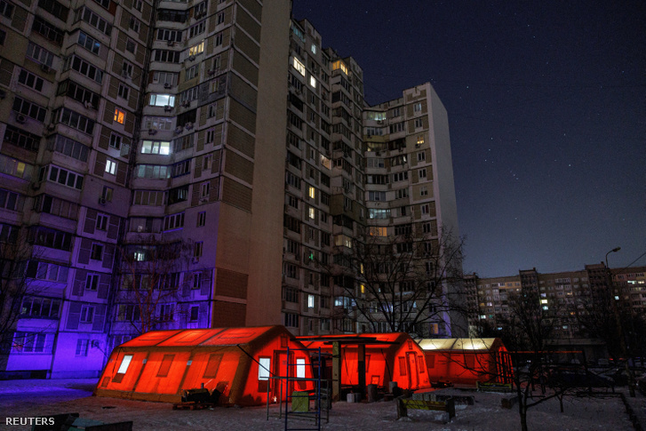 Áramszünet Kijevben 2026. január 12-én