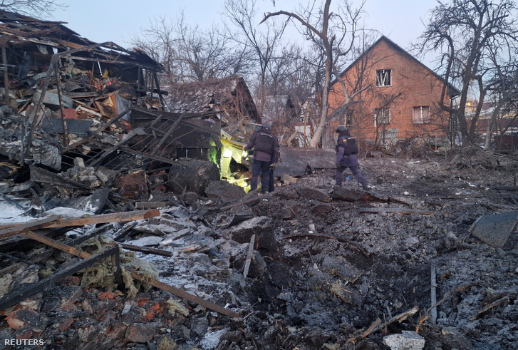 Orosz légitámadás Harkivban, Ukrajnában 2026. január 19-én