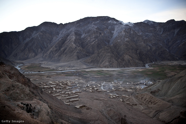 A Qara Zaghan aranybánya 2011. február 5-én Afganisztánban