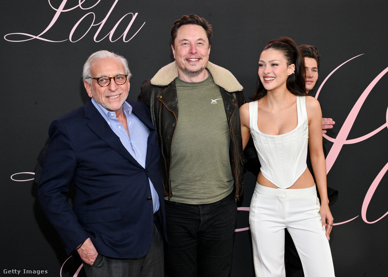 Nelson Peltz, Elon Musk és Nicola Peltz. (Fotó: Getty Images)