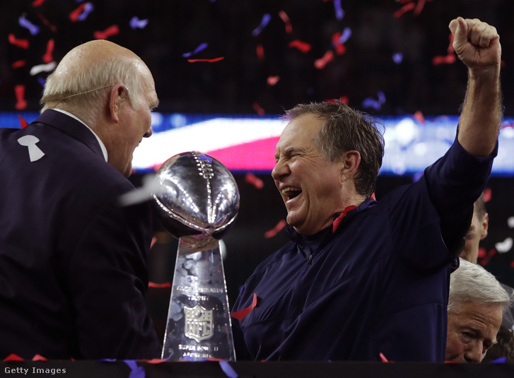 Bill Belichick nyolc alkalommal emelhette magasba a Lombardi-trófeát