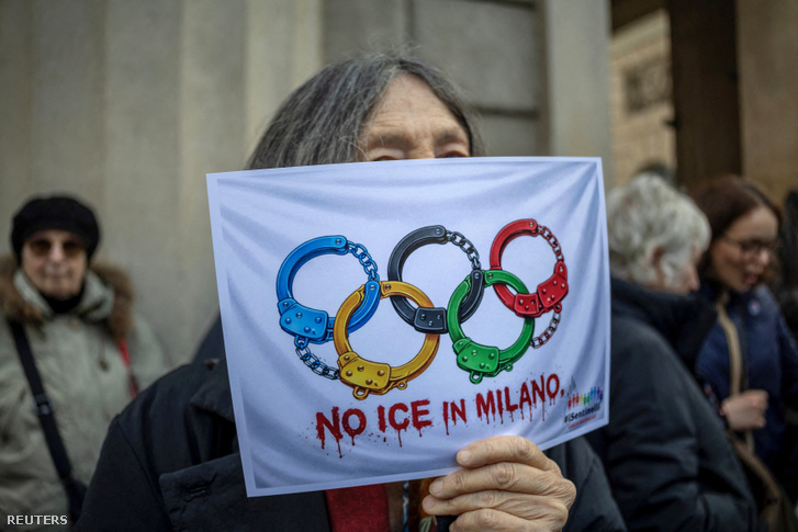 Tiltakozás Milánóban 2026. január 31-én