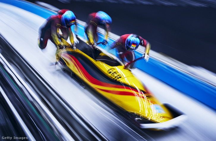 A német bobcsapat a pekingi olimpián