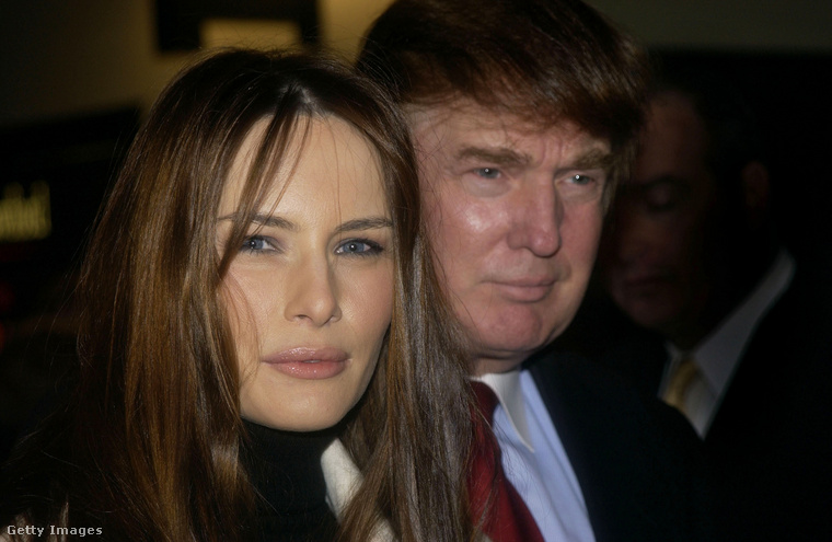 Melania és Donald Trump 2002-ben. (Fotó: Getty Images)