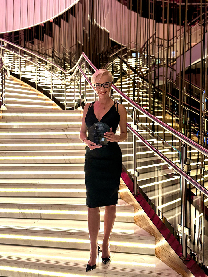 Valentínyi Katalin a People of the Year díjátadóján