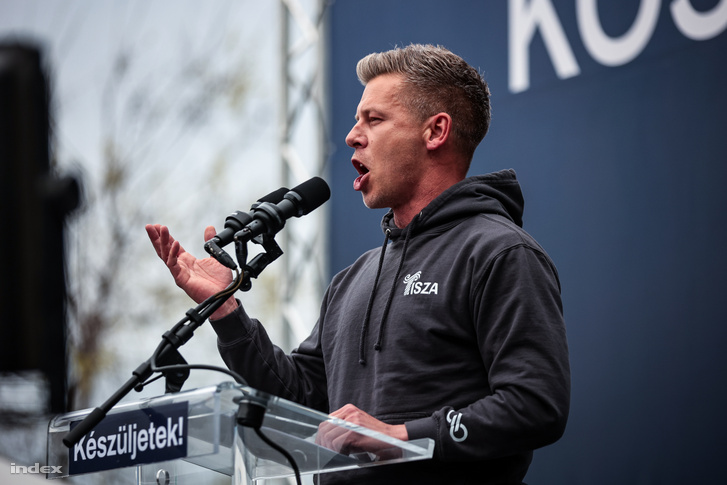 Magyar Péter 2025. április 13-án