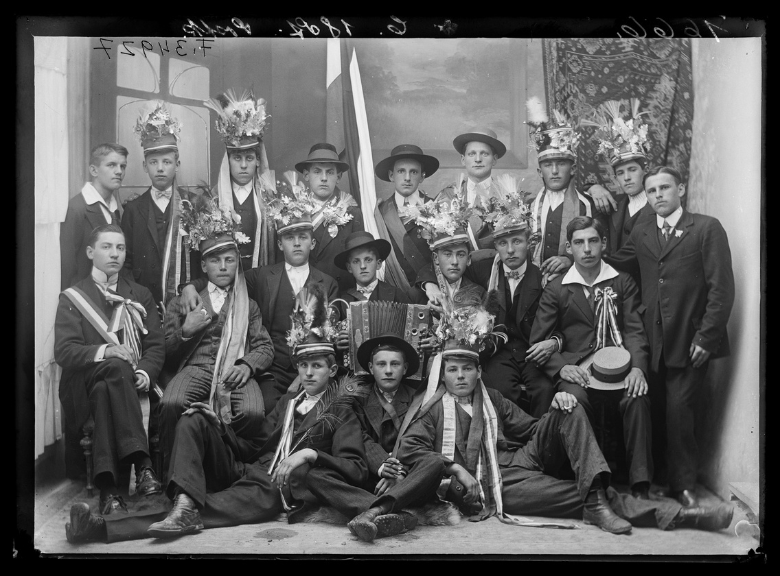 Regruták Nagymarton környékéről, Sopron (?), 1915–1920, Stagl Ferenc felvétele