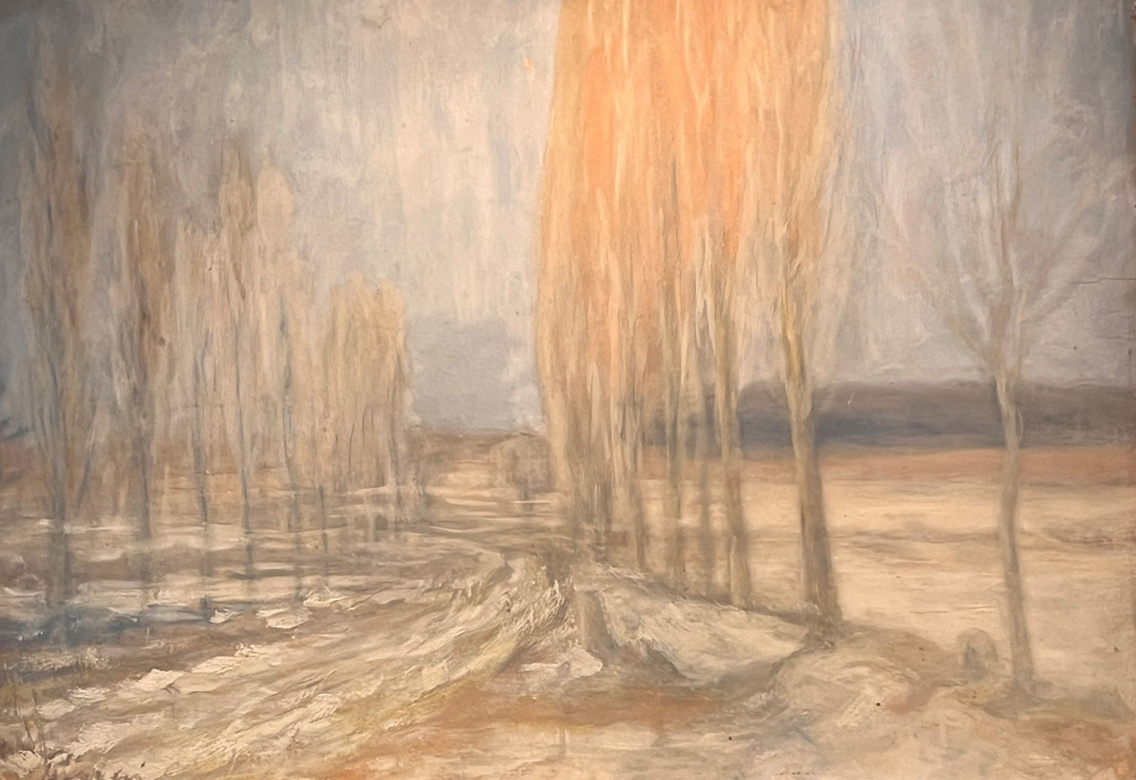 József Rippl-Rónai: Winter Poplar Alley (Winter Poplar Row)
