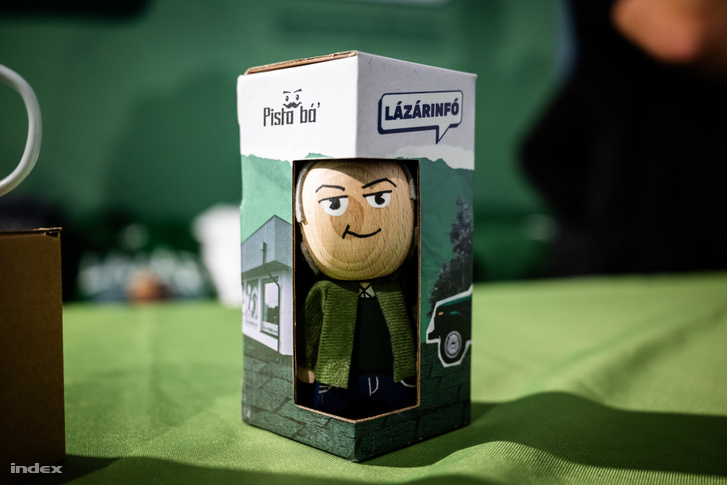 Egy Lázár-figura a Lázárinfón 2026. február 12-én Pécelen