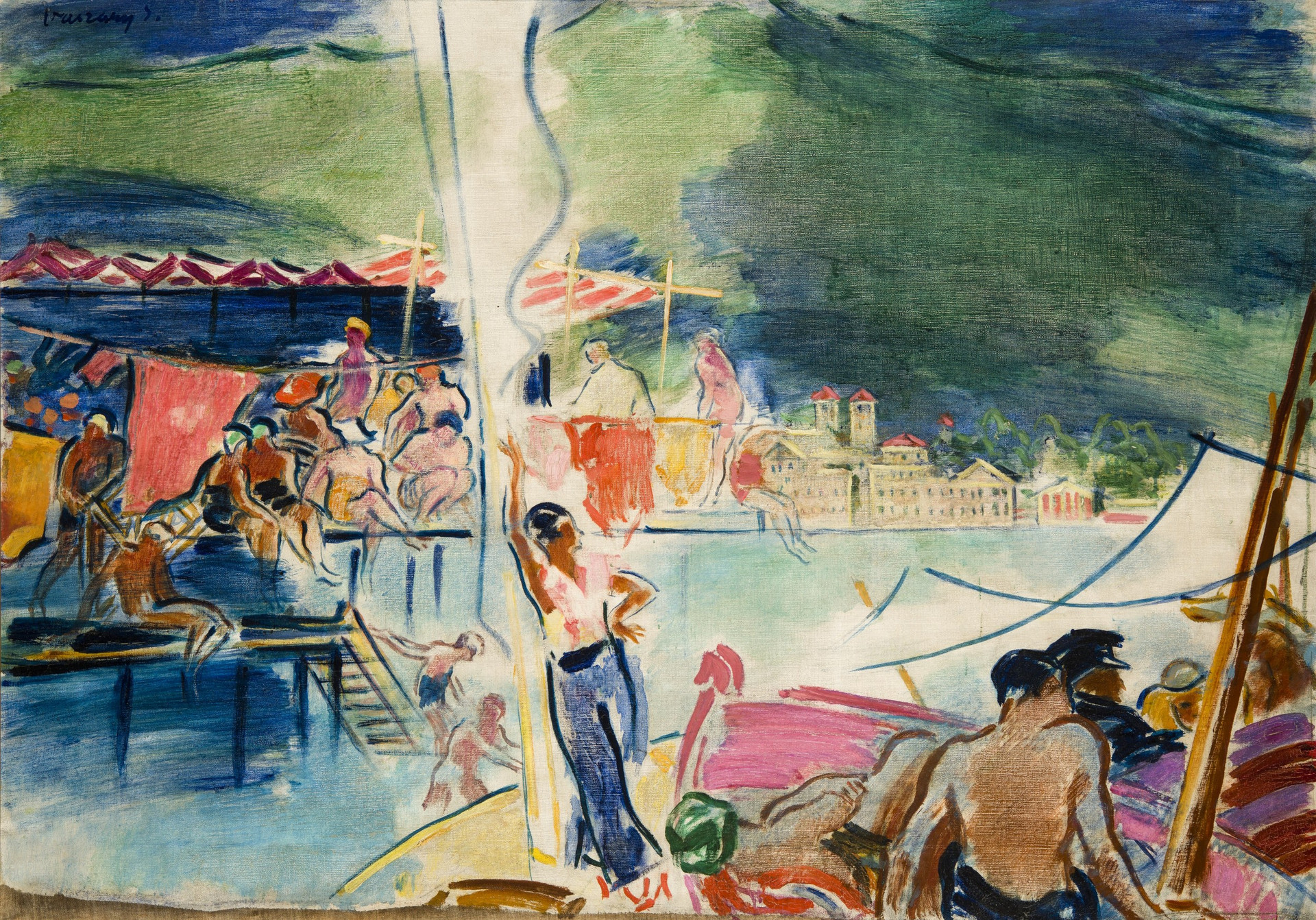 Vaszary János: Rapallo, Olasz tengeri fürdő (1933)