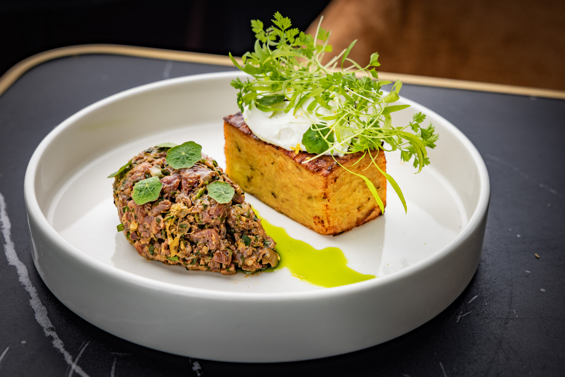 Tartare di manzo al limone salato / Marhatatár