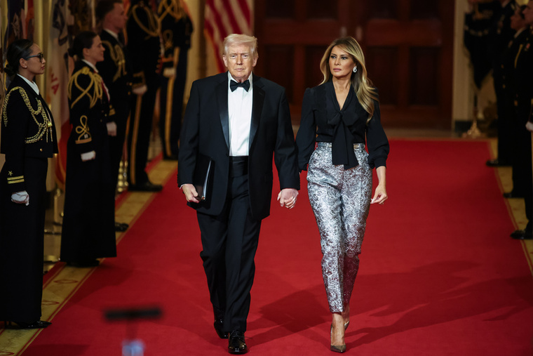 Donald Trump és Melania TrumpA hírek szerint az elnök és a first lady a külön lakrészt részesíti előnyben a Fehér Házban