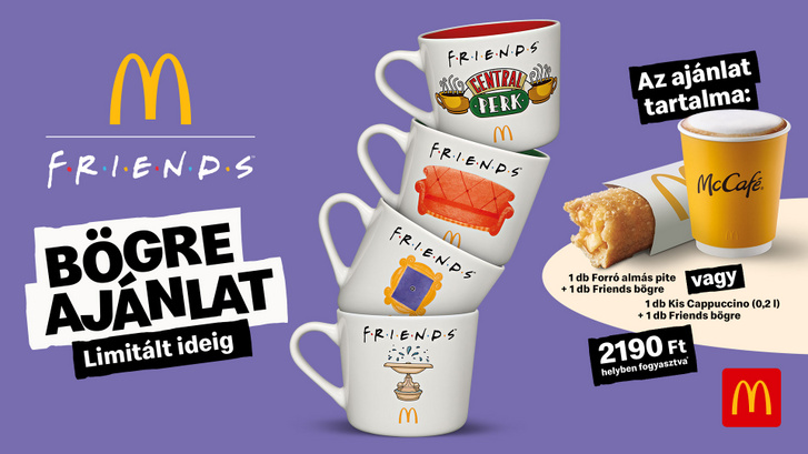 A bögrék külön ajánlatban kaptak helyet