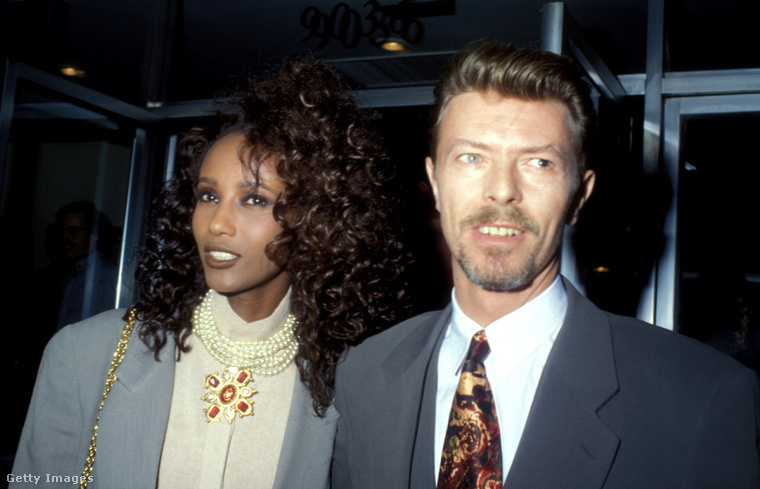 Iman és David Bowie 1991-ben. (Fotó: Getty Images)