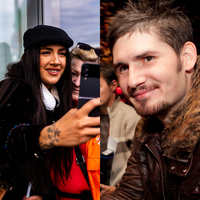 Tóth Gabi és Palcsó TamásMindketten a Megasztár felfedezettjeiként kezdték pályafutásukat, a színfalak mögött pedig szerelem szövődött köztük