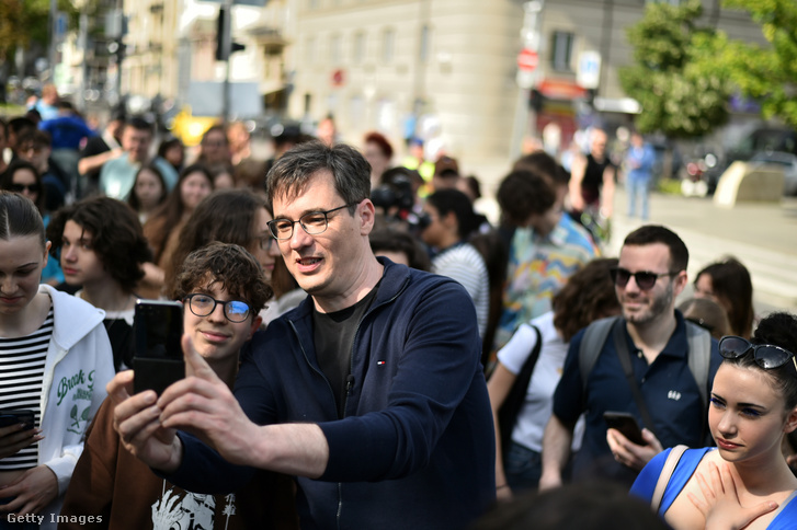 Karácsony Gergely a 2024-es kampányban.