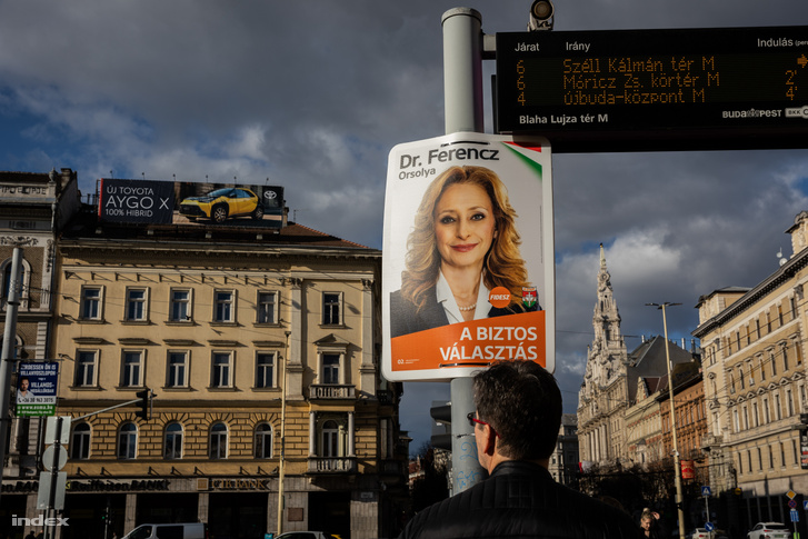 A Fidesz egyik kampányplakátja Budapesten