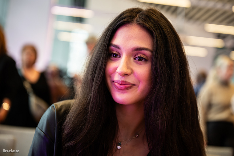 Gesztesi Panka Kovács Áron oldalán szerepel A Nagy Duettben. (Fotó: Tövissi Bence/Index)