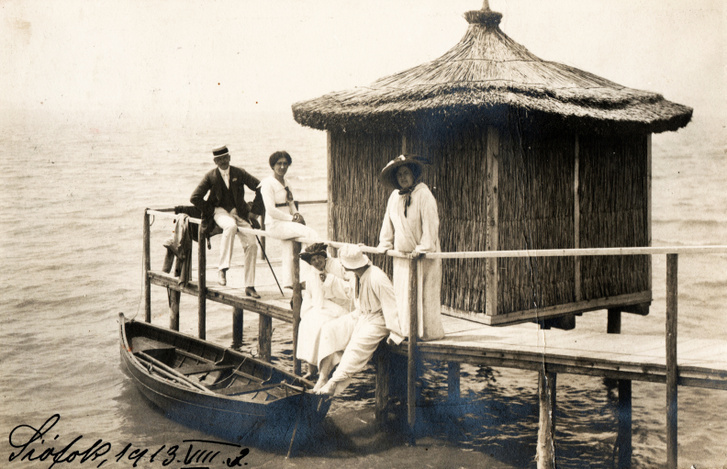 Siófoki fürdőház 1913-ban.