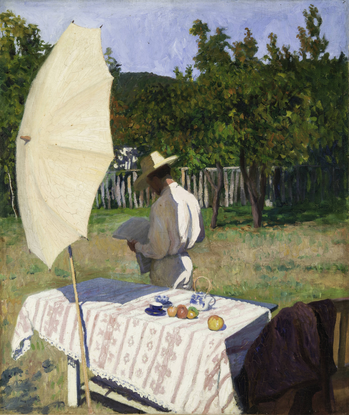 Ferenczy Károly: Október, 1903, olaj, vászon, 126,5 × 107 cm, Szépművészeti Múzeum – Magyar Nemzeti Galéria