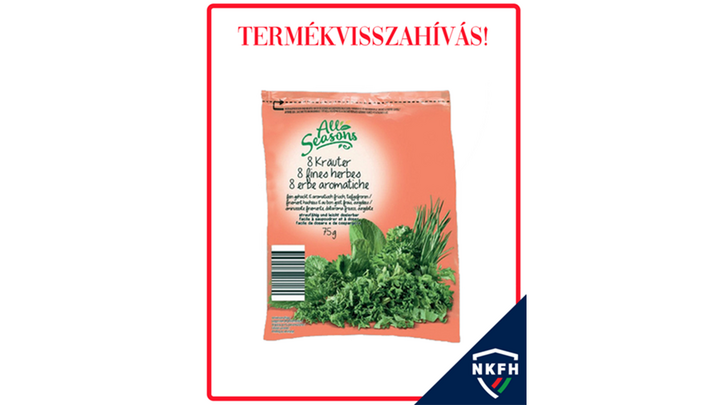 ALL SEASONS Gyorsfagyasztott fűszernövények visszazárható tasakban, 8-fűszer 75 gramm