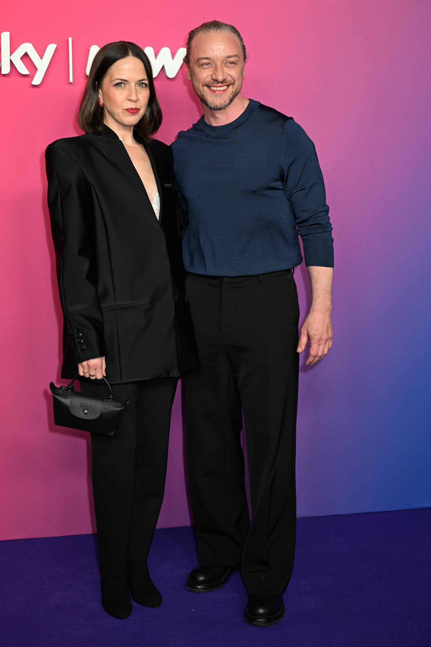 James McAvoy második feleségével.