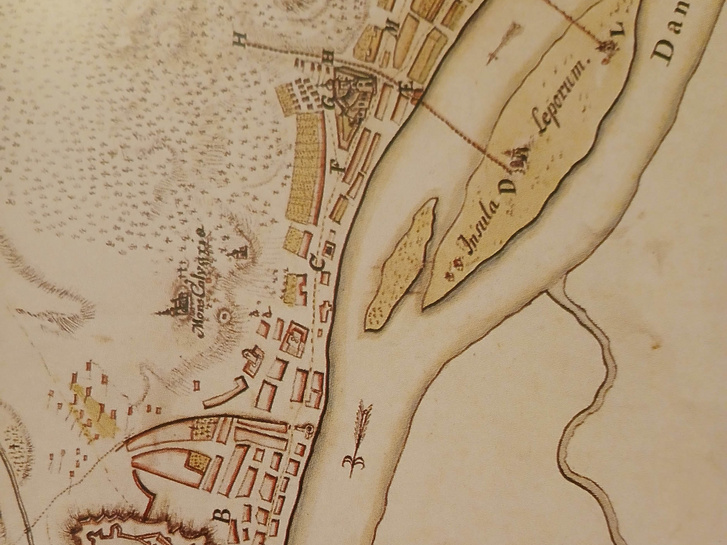 Buda egész területének határtérképe, 1770 körül