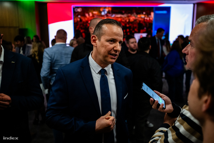 Toroczkai László a Mi Hazánk Mozgalom eredményváró eseményén 2026. április 12-én