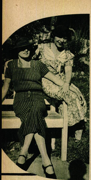 Balra Dünn Alice az 1930-as években
