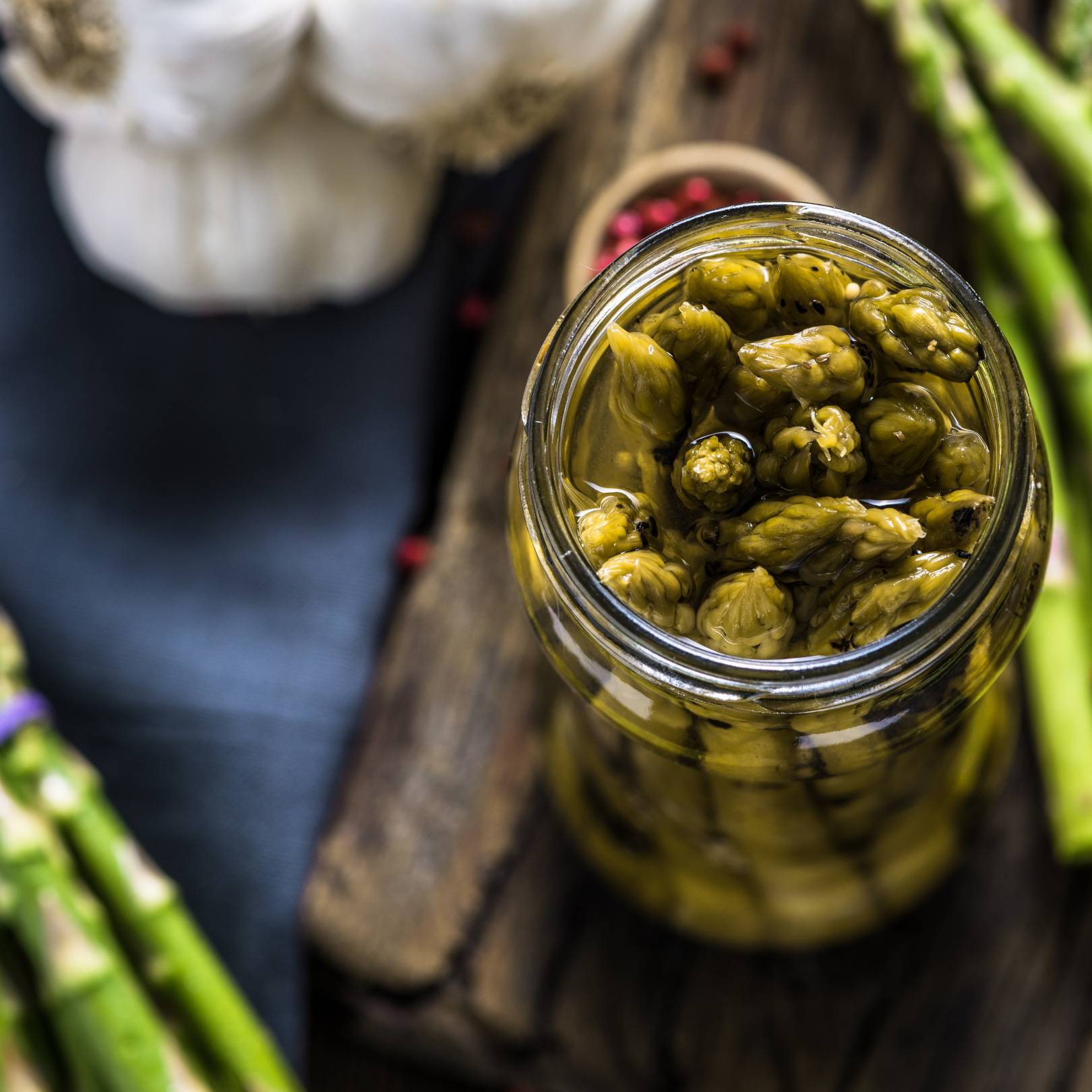 Savanyított spárga.