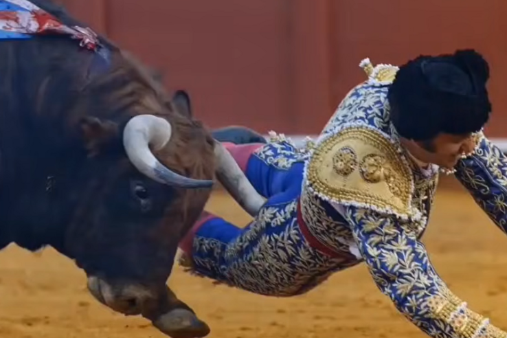 Videón a tragédia, felnyársalta a&nbsp;matadort a bika