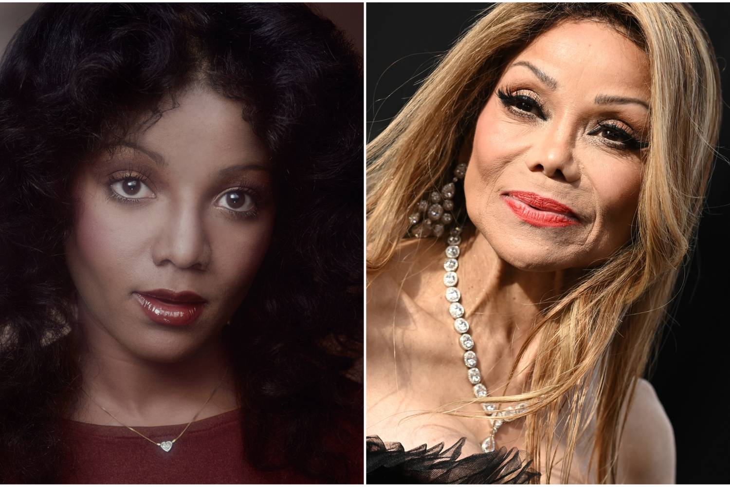 La Toya Jackson 1978-ban és 2026-ban.