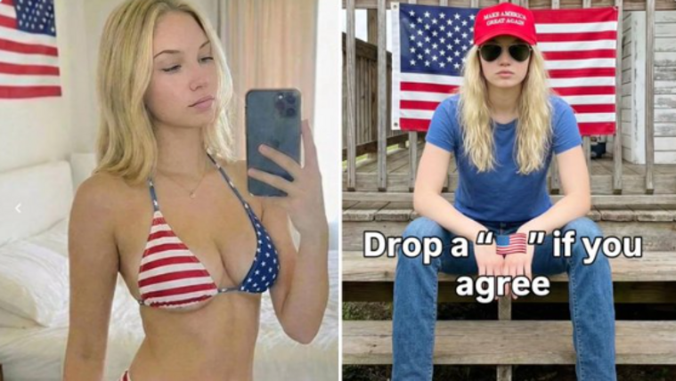 Soha nem is létezett a bikiniben pózoló Trump-párti influenszer