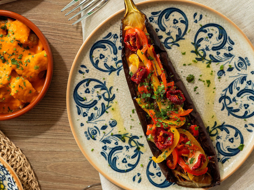 A sült padlizsán egy vegán fogás