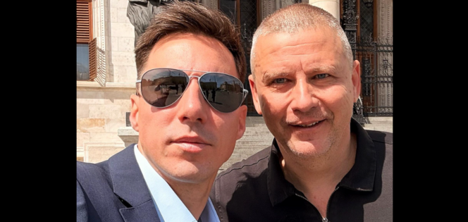 Radnai Márk és Ruszin-Szendi Romulusz mesterkedik valamiben, különleges meglepetéssel készülnek