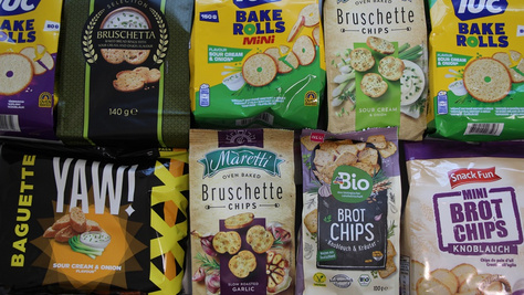 Nagy hagymás kenyérchips&nbsp;teszt