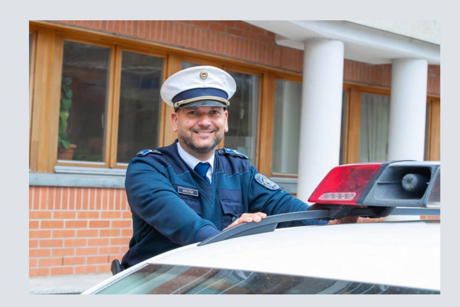 Kovács Márk zászlós, a Gödöllői Autópálya-alosztály helyszínelője