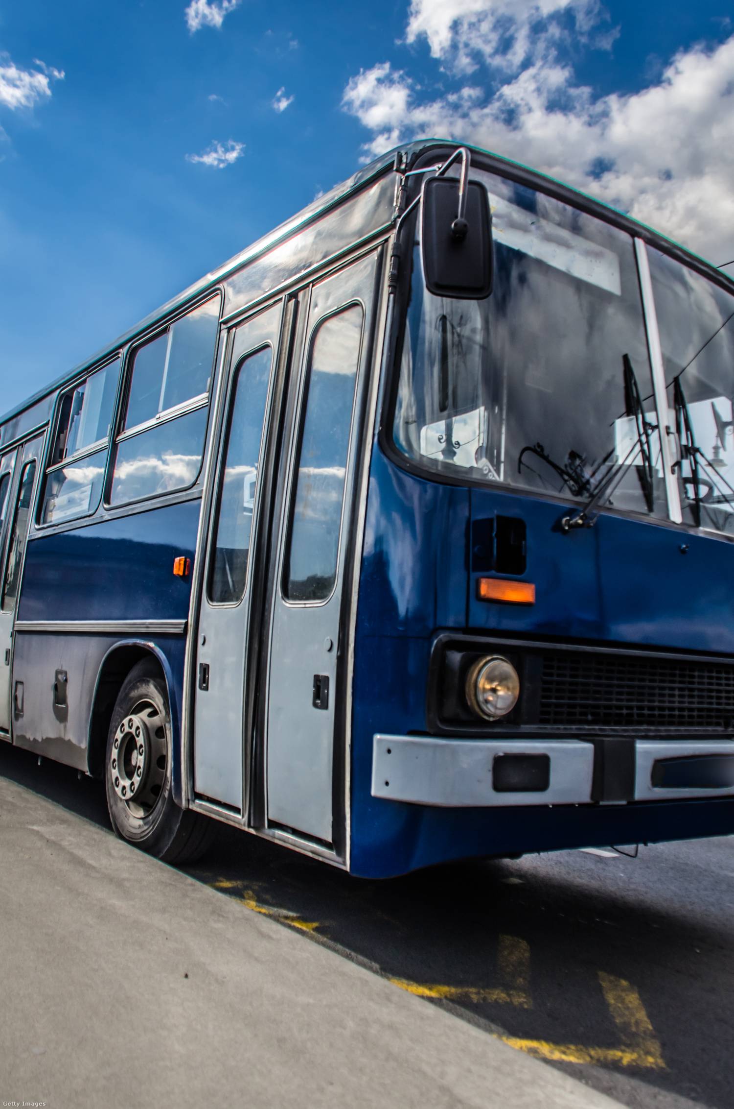 A régi buszok egyike.