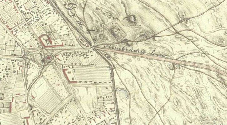 1872-es térkép a területről