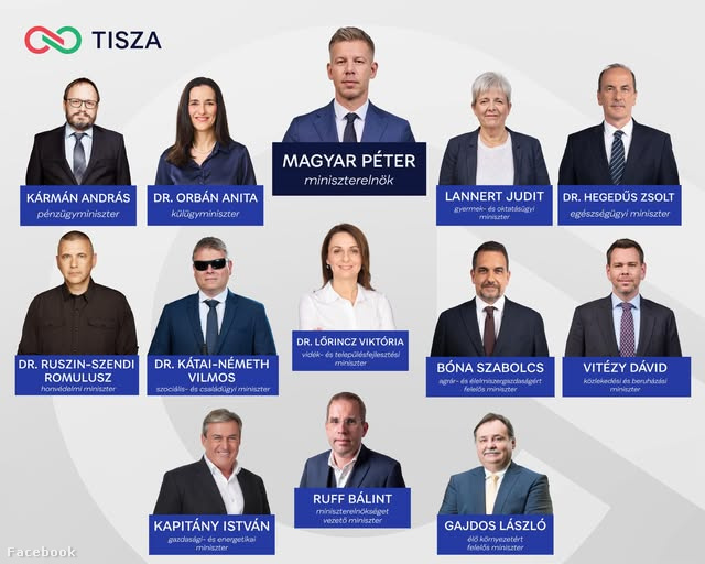 A tizenhat miniszter