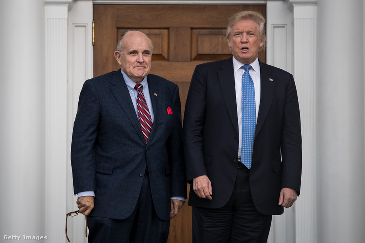 Rudolph Giuliani és Donald Trump 2016. november 20-án