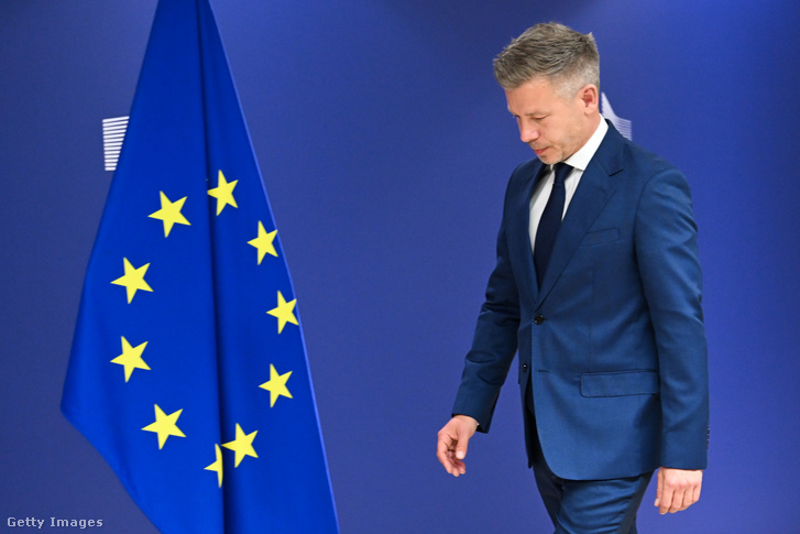 Magyar Péter Brüsszelben 2026. április 29-én