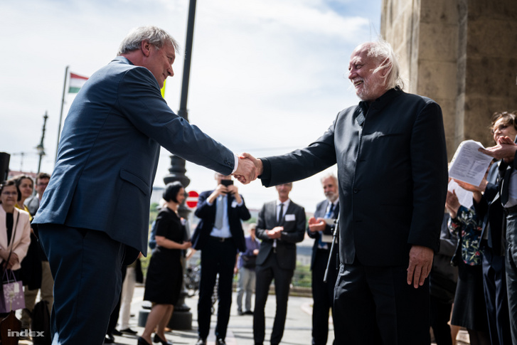 Freund Tamás és Krasznahorkai László
