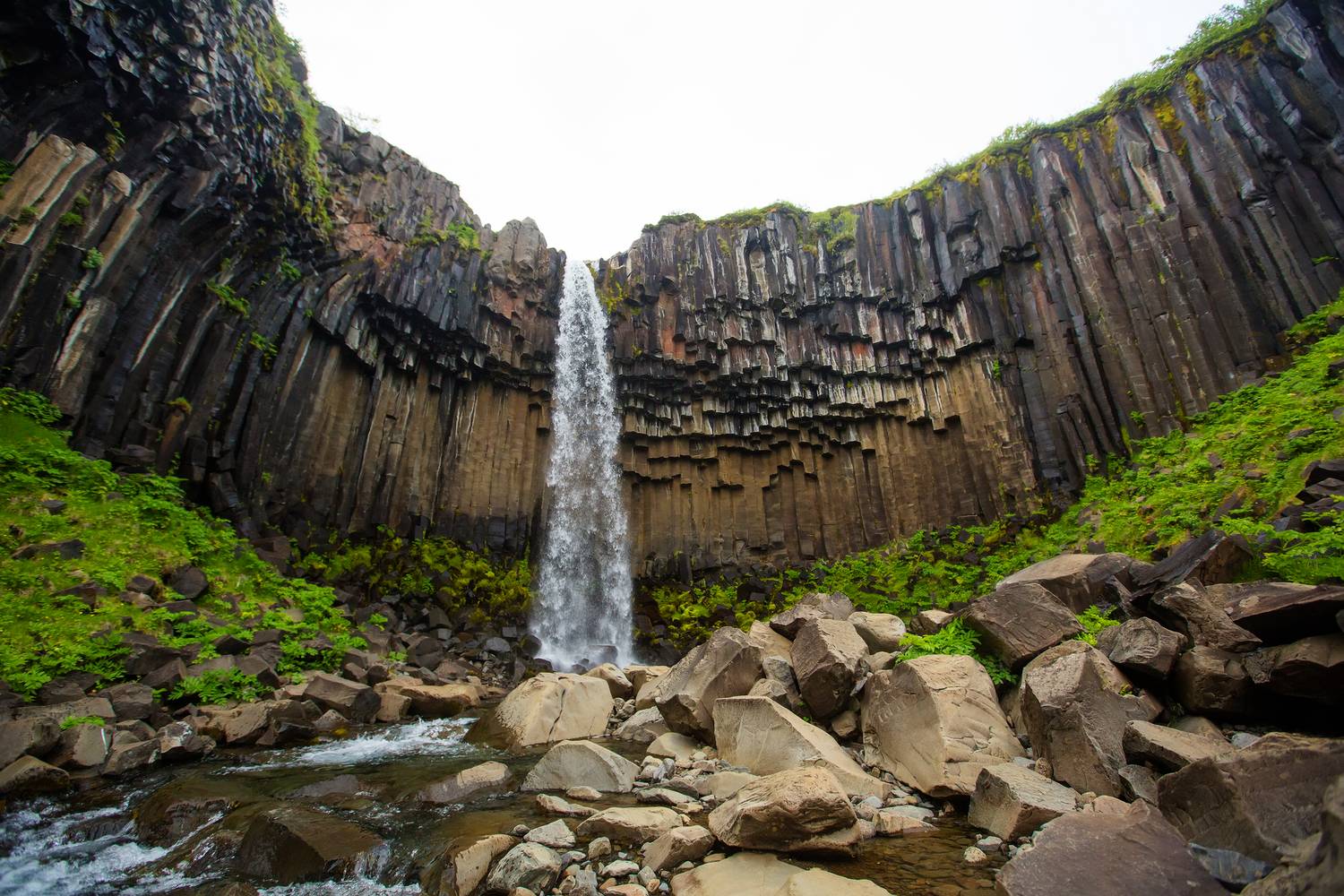 vatnajökull nemzeti park - Svartifoss vízesés (2)