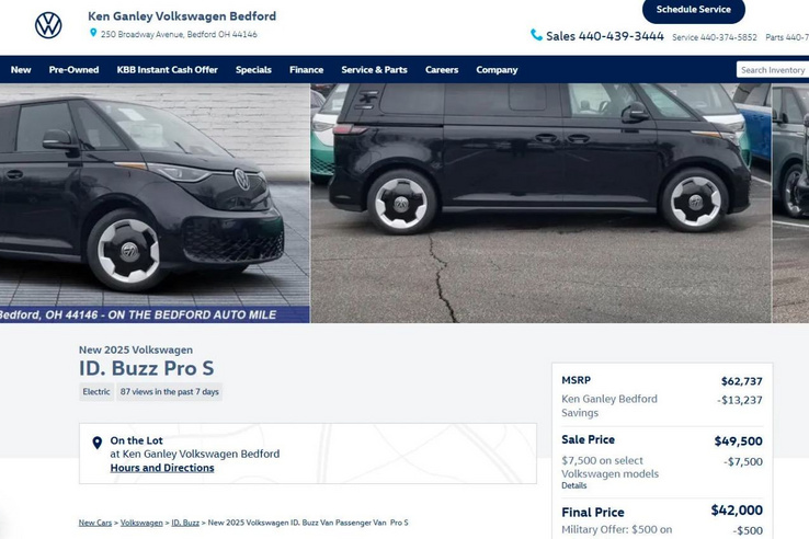 Milliós kedvezményekkel árulják a Volkswagen ID.Buzz típust