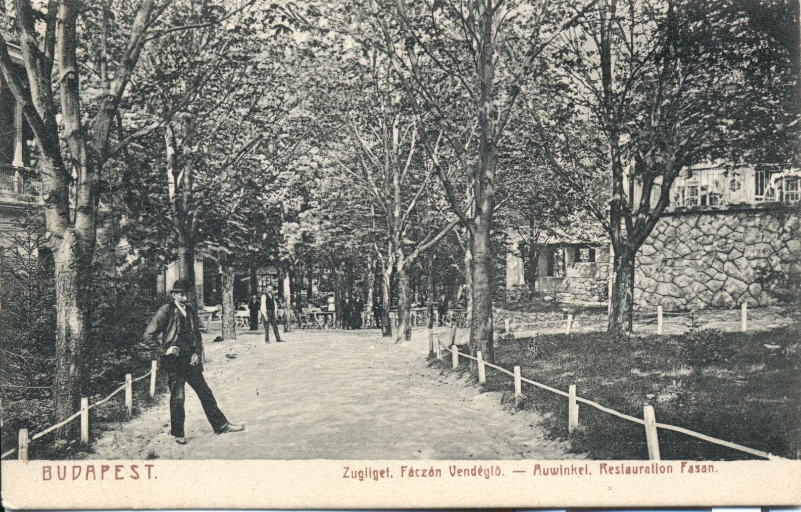Zugligeti Fácán vendéglő 1908 körül