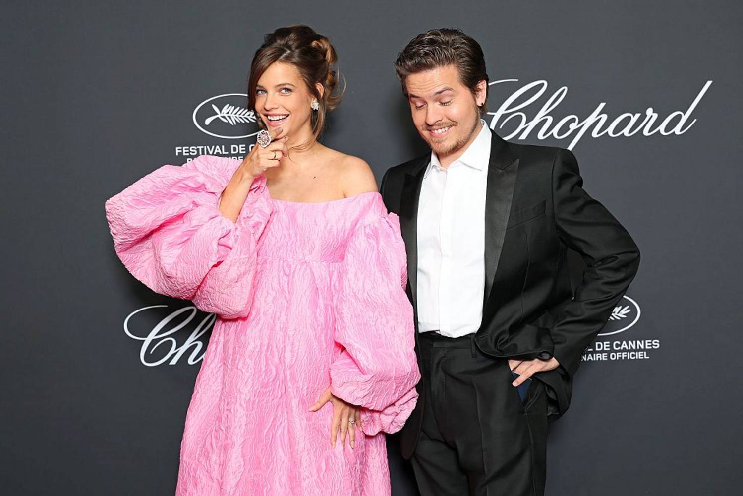 Palvin Barbi és férje a Cophard Trophy díjátadón